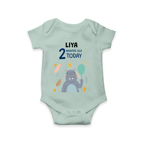 Commemorate your little one's 2nd month with a custom romper/onesie, personalized with their name!