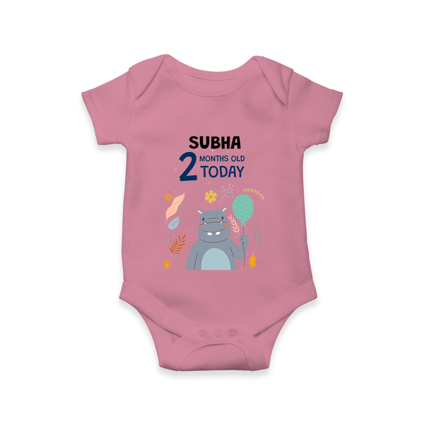 Cute Newborn Romper/Onesie for 2 Month | Custom Name & Style Options - ONION - New Born (Chest 14")