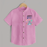 Cute Newborn Shirt for 2 Month | Custom Name & Style Options - BABY PINK - 0 - 6 Months Old (Chest 23")