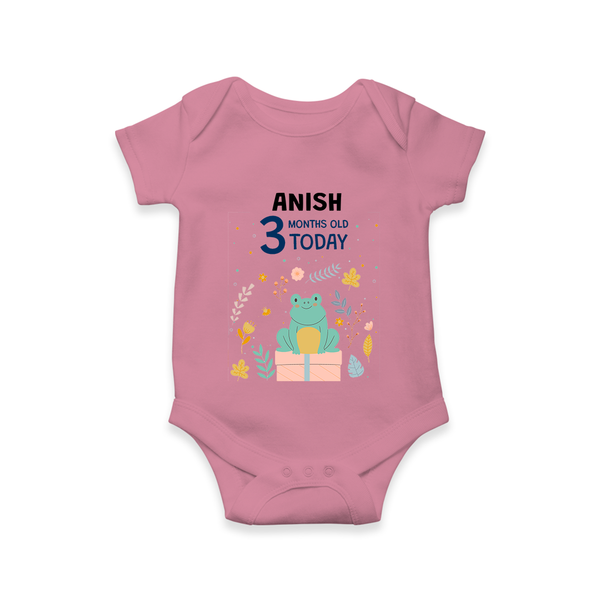 Cute Newborn Romper/Onesie for 3 Month | Custom Name & Style Options - ONION - New Born (Chest 14")