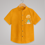 Cute Newborn Shirt for 3 Month | Custom Name & Style Options - CHROME YELLOW - 0 - 6 Months Old (Chest 23")
