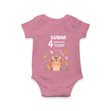 Cute Newborn Romper/Onesie for 4 Month | Custom Name & Style Options - ONION - New Born (Chest 14")