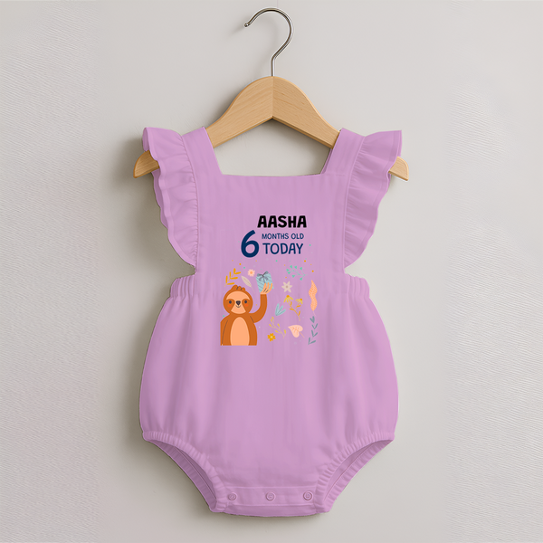 Cute Newborn Romper Frock for 6 Month | Custom Name & Style Options - BABY PINK - 0 - 3 Months Old (Chest 19")