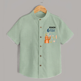 Cute Newborn Shirt for 6 Month | Custom Name & Style Options - MINT GREEN - 0 - 6 Months Old (Chest 23")
