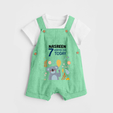 Cute Newborn Dungaree Set for 7 Month | Custom Name & Style Options - GREEN - 0 - 5 Months Old (Chest 18")