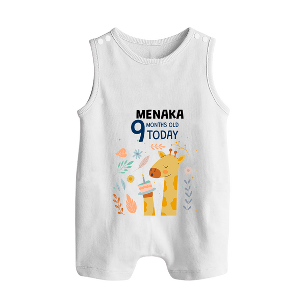 Cute Newborn Romper Suit/ Sleeveless Romper for 9 Month | Custom Name & Style Options - WHITE - 0 - 5 Months Old (Chest 18")