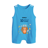 Celebrate The Magic Of Your Baby's Tenth Month With Our Elegant And Customized Romper Suit For Babies - ROYAL BLUE - 0 - 5 Months Old (Chest 18")