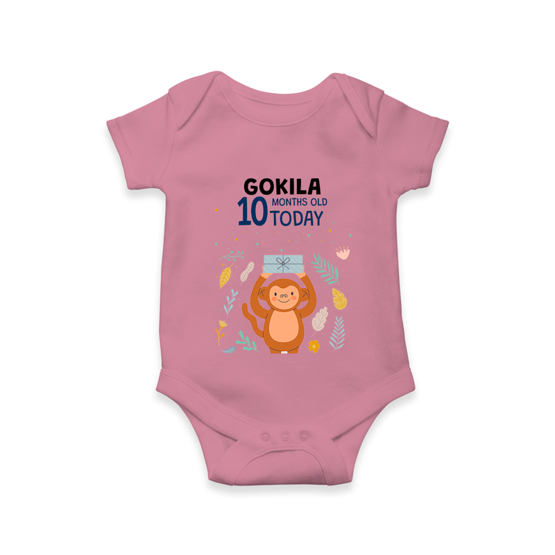 Cute Newborn Romper/Onesie for 10 Month | Custom Name & Style Options - ONION - New Born (Chest 14")