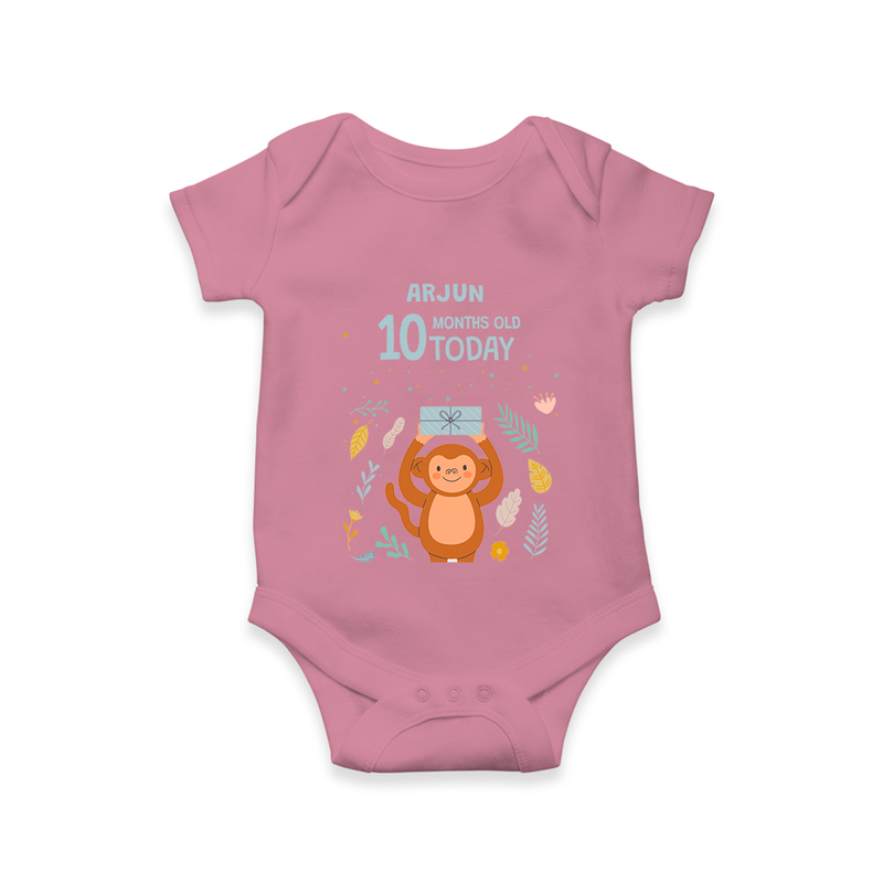 Celebrate The Magic Of Your Baby's Tenth Month With Our Elegant And Customized Romper For Babies - ONION - 0 - 3 Months Old (Chest 16")