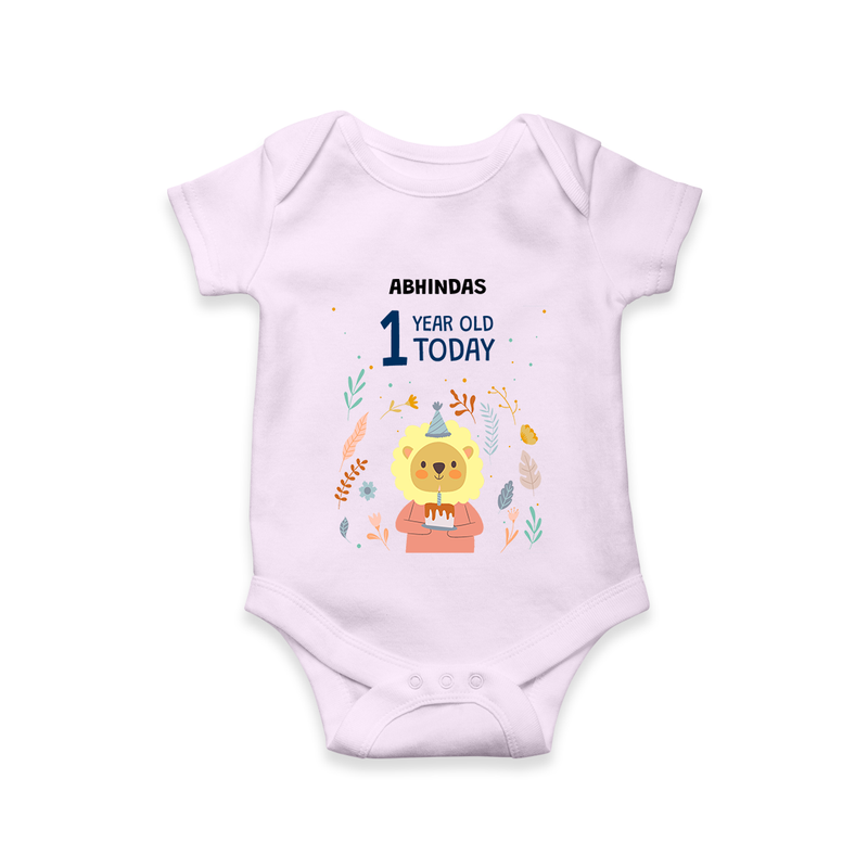 Celebrate The Magic Of Your Baby's First Year Birthday With Our Elegant And Customized Romper For Babies - LILAC - 0 - 3 Months Old (Chest 16")