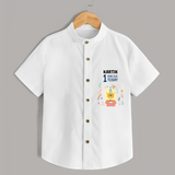 Commemorate your little one's 1st Year with a custom Shirt, personalized with their name! - WHITE - 0 - 6 Months Old (Chest 21")