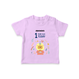 Celebrate The Magic Of Your Baby's First Year Birthday With Our Elegant And Customized T-Shirt For Babies - LILAC - 0-5 Months Old (Chest 17")