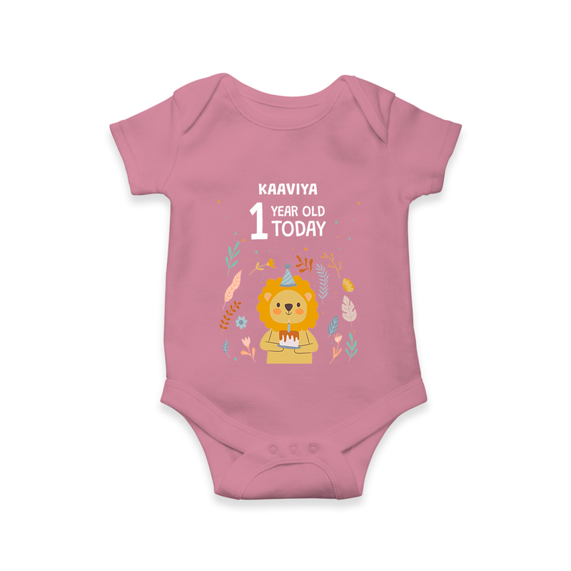 Celebrate The Magic Of Your Baby's First Year Birthday With Our Elegant And Customized Romper For Babies - ONION - 0 - 3 Months Old (Chest 16")