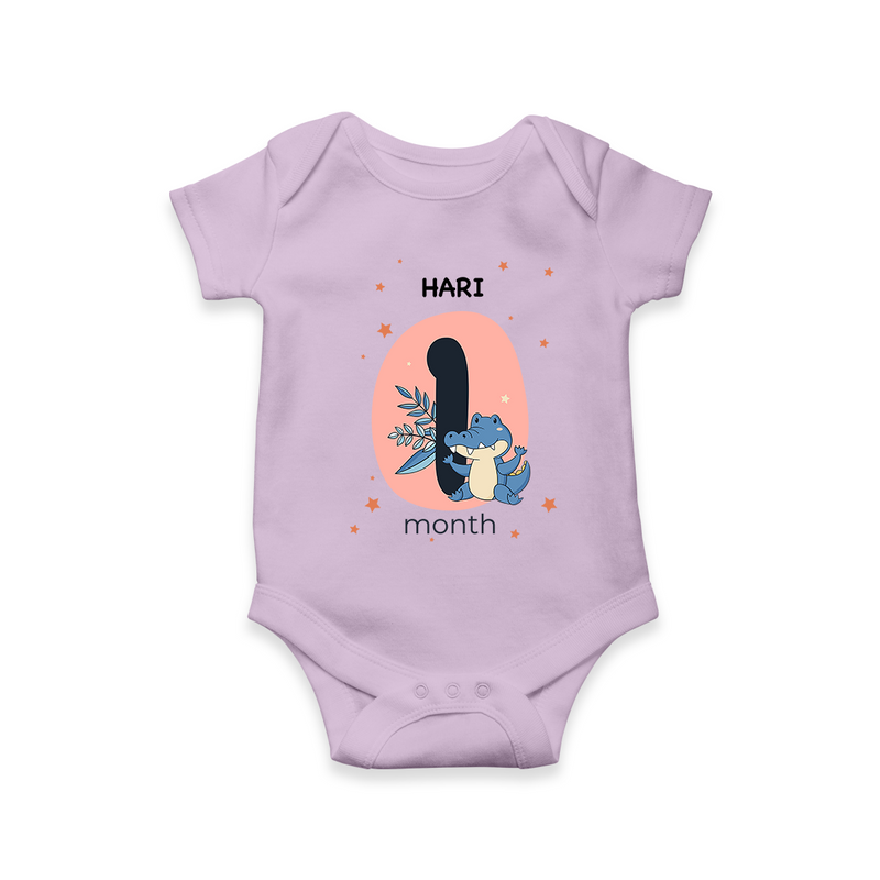 Commemorate your little one's 1st month with a customized romper