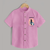 Baby Shirt Birthday Outfit - 1st Month | Personalized Shirt | Cozy Cotton Fabric - BABY PINK - 0 - 6 Months Old (Chest 23")