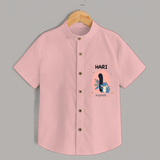 Commemorate your little one's 1st month with a customized Shirt - PEACH - 0 - 6 Months Old (Chest 21")