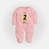 Commemorate This Special Moment With Our Bespoke Baby Sleep Suit, Perfect For 2-Month Celebration - BABY PINK - New Born (Chest 7.5")