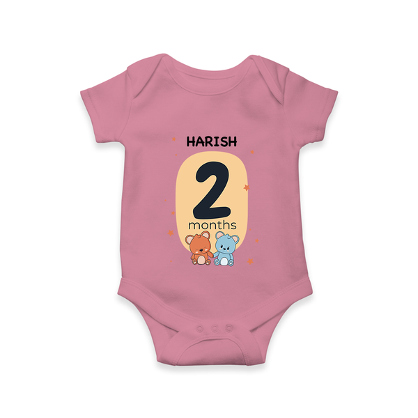 Baby Romper Birthday Outfit - 2nd Month | Personalized Bodysuit | Cozy Cotton Fabric - ONION - New Born (Chest 14")