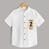 Commemorate your little one's 2nd month with a customized Shirt - WHITE - 0 - 6 Months Old (Chest 21")