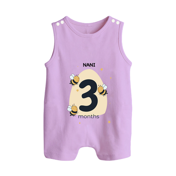 Commemorate This Special Moment With Our Bespoke Baby Romper Suit, Perfect For 3-Month Celebration - LILAC - 0 - 5 Months Old (Chest 18")