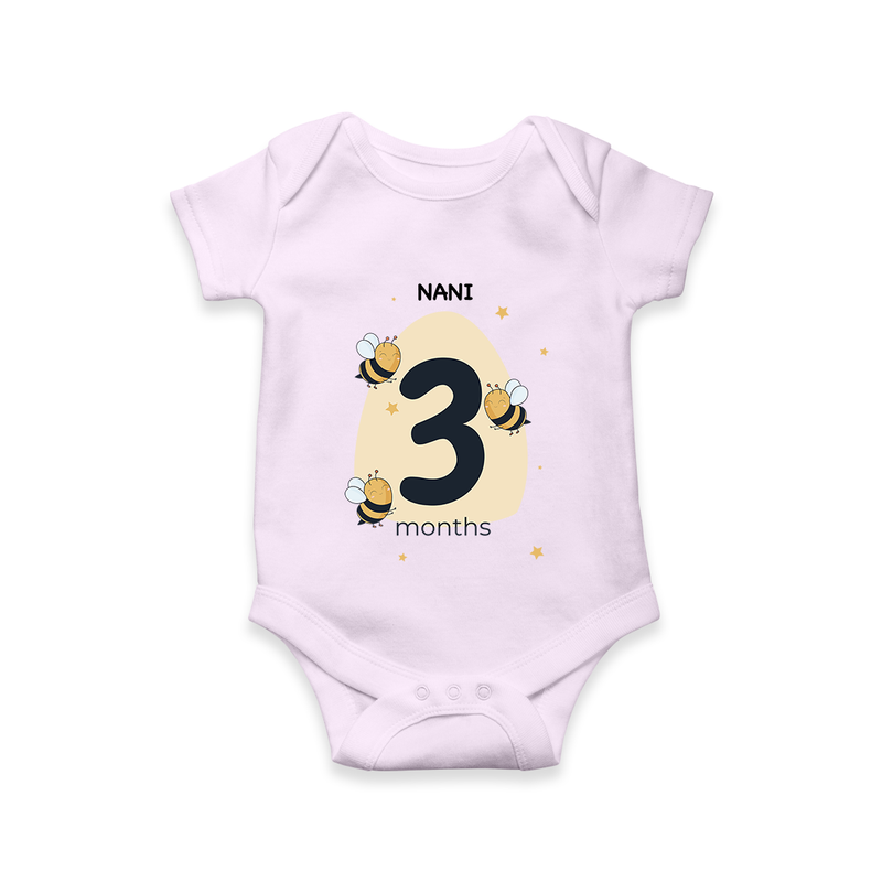 Commemorate This Special Moment With Our Bespoke Baby Romper, Perfect For 3-Month Celebration - LILAC - 0 - 3 Months Old (Chest 16")