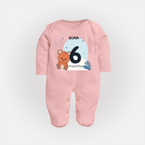 Commemorate This Special Moment With Our Bespoke Baby Sleep Suit, Perfect For 6-Month Celebration - BABY PINK - New Born (Chest 7.5")