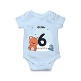 Commemorate This Special Moment With Our Bespoke Baby Romper, Perfect For 6-Month Celebration - BABY BLUE - 0 - 3 Months Old (Chest 16")