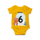 Commemorate your little one's 6th month with a customized romper
