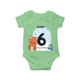 Commemorate This Special Moment With Our Bespoke Baby Romper, Perfect For 6-Month Celebration - GREEN - 0 - 3 Months Old (Chest 16")