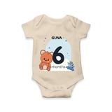 Commemorate This Special Moment With Our Bespoke Baby Romper, Perfect For 6-Month Celebration - IVORY - 0 - 3 Months Old (Chest 16")