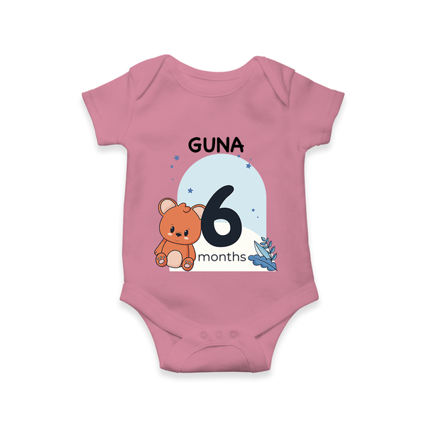 Baby Romper Birthday Outfit - 6th Month | Personalized Bodysuit | Cozy Cotton Fabric - ONION - New Born (Chest 14")
