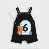 Commemorate This Special Moment With Our Bespoke Baby Dungaree Set, Perfect For 6-Month Celebration - BLACK - 0 - 5 Months Old (Chest 18")