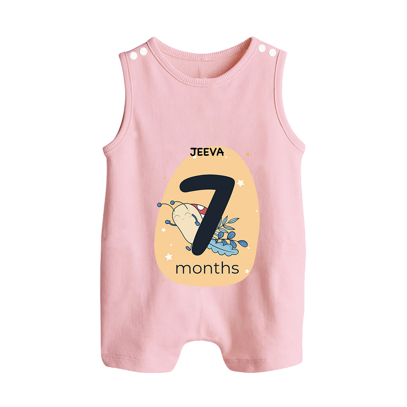 Commemorate This Special Moment With Our Bespoke Baby Romper Suit, Perfect For 7-Month Celebration - BABY PINK - 0 - 5 Months Old (Chest 18")