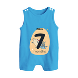 Commemorate This Special Moment With Our Bespoke Baby Romper Suit, Perfect For 7-Month Celebration - ROYAL BLUE - 0 - 5 Months Old (Chest 18")