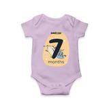 Commemorate your little one's 7th month with a customized romper