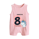 Commemorate This Special Moment With Our Bespoke Baby Romper Suit, Perfect For 8-Month Celebration - BABY PINK - 0 - 5 Months Old (Chest 18")