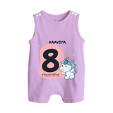 Commemorate This Special Moment With Our Bespoke Baby Romper Suit, Perfect For 8-Month Celebration - LILAC - 0 - 5 Months Old (Chest 18")