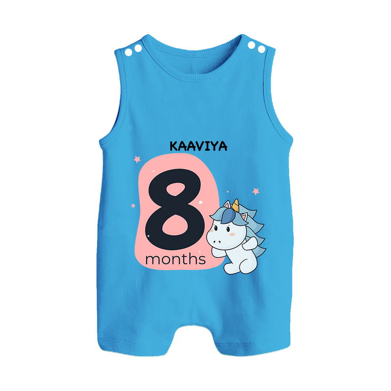 Commemorate This Special Moment With Our Bespoke Baby Romper Suit, Perfect For 8-Month Celebration - ROYAL BLUE - 0 - 5 Months Old (Chest 18")