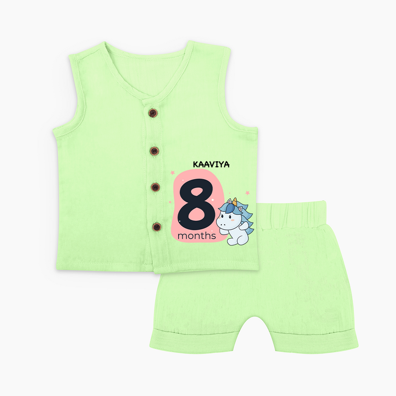 Commemorate This Special Moment With Our Bespoke Baby Jabla Set, Perfect For 8-Month Celebration - PASTEL GREEN - 0 - 3 Months Old (Chest 9.8")