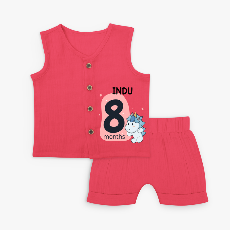 Commemorate your little one's 8th month with a customized Jabla Set - TART - 0 - 3 Months Old (Chest 9.8")