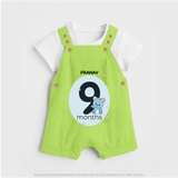 Commemorate This Special Moment With Our Bespoke Baby Dungaree Set, Perfect For 9-Month Celebration - GREEN - 0 - 5 Months Old (Chest 18")