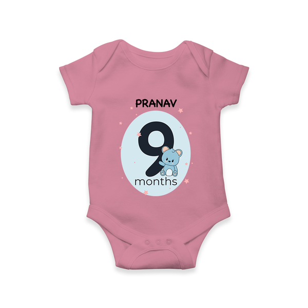 Baby Romper Birthday Outfit - 9th Month | Personalized Bodysuit | Cozy Cotton Fabric - ONION - New Born (Chest 14")