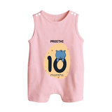 Commemorate This Special Moment With Our Bespoke Baby Romper Suit, Perfect For 10-Month Celebration - BABY PINK - 0 - 5 Months Old (Chest 18")