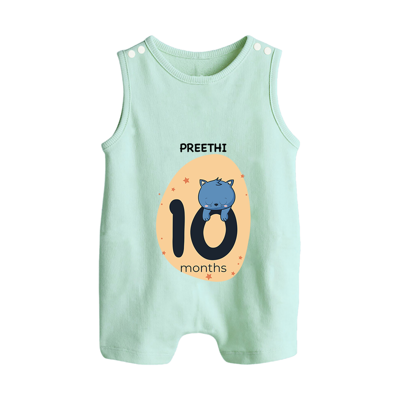 Commemorate This Special Moment With Our Bespoke Baby Romper Suit, Perfect For 10-Month Celebration - MINT GREEN - 0 - 5 Months Old (Chest 18")