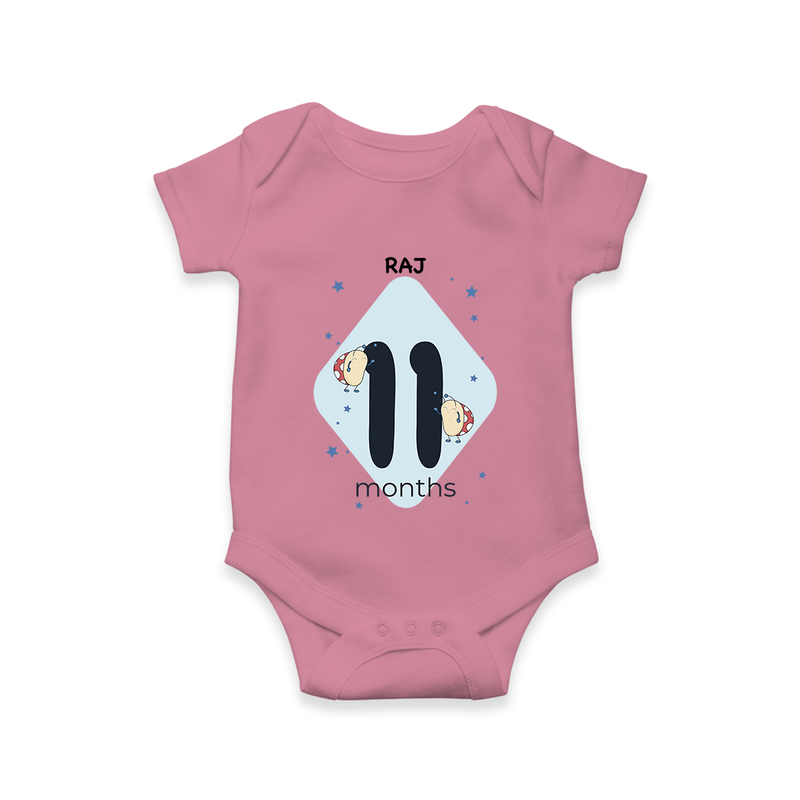 Commemorate This Special Moment With Our Bespoke Baby Romper, Perfect For 11-Month Celebration - ONION - 0 - 3 Months Old (Chest 16")