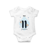 Commemorate This Special Moment With Our Bespoke Baby Romper, Perfect For 11-Month Celebration - WHITE - 0 - 3 Months Old (Chest 16")