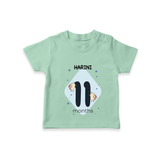 Commemorate your little one's 11th month with a customized T-Shirt - MINT GREEN - 0 - 5 Months Old (Chest 17")