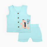 Commemorate This Special Moment With Our Bespoke Baby Jabla Set, Perfect For 1-Year Birthday Celebration - BABY BLUE - 0 - 3 Months Old (Chest 9.8")