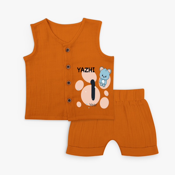 Commemorate your little one's 1st year with a customized Jabla Set - COPPER - 0 - 3 Months Old (Chest 9.8")
