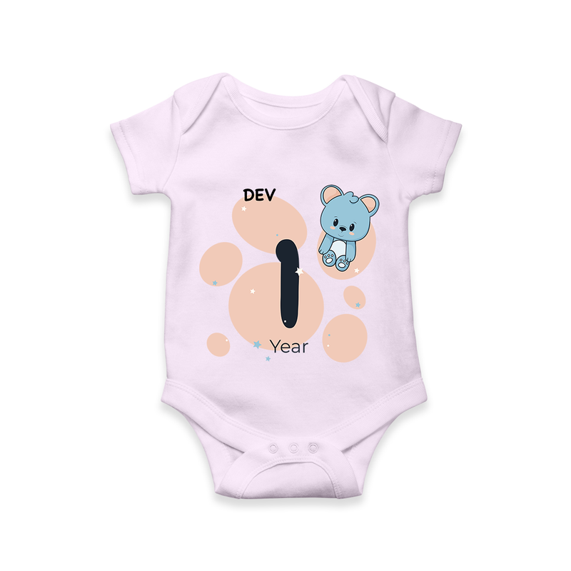 Commemorate This Special Moment With Our Bespoke Baby Romper, Perfect For 1-Year Birthday Celebration - LILAC - 0 - 3 Months Old (Chest 16")